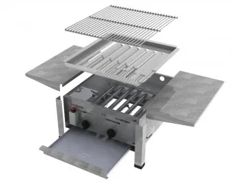 ChattenGlut Basic Gasbräter 2-flammig