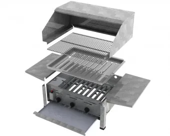 ChattenGlut Basic Gasbräter 3-flammig