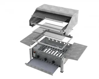 ChattenGlut Basic Gasbräter 3-flammig