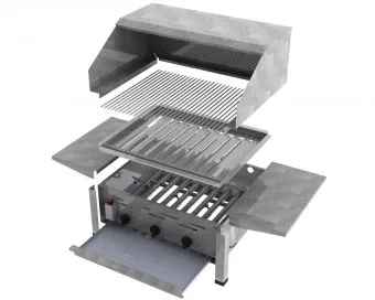 ChattenGlut Basic Gasbräter 3-flammig