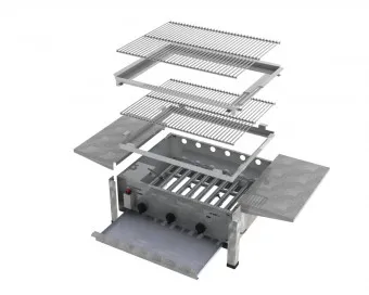 ChattenGlut Basic Gasbräter 3-flammig