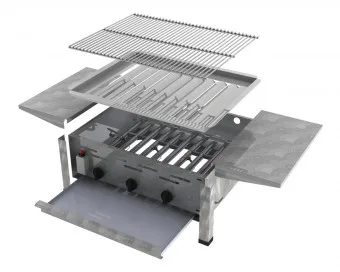 ChattenGlut Basic Gasbräter 3-flammig