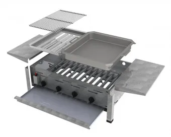 ChattenGlut Basic Gasbräter 4-flammig