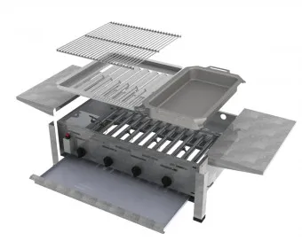 ChattenGlut Basic Gasbräter 4-flammig