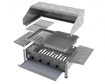 ChattenGlut Basic Gasbräter 4-flammig