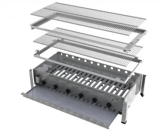 ChattenGlut Basic Gasbräter 6-flammig