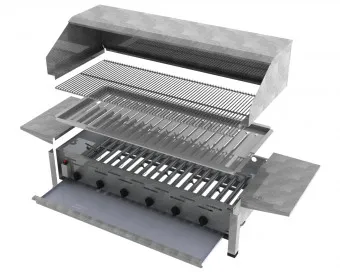 ChattenGlut Basic Gasbräter 6-flammig