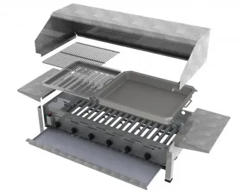 ChattenGlut Basic Gasbräter 6-flammig