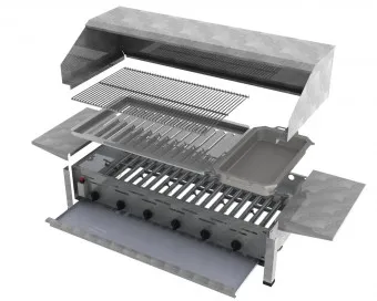 ChattenGlut Basic Gasbräter 6-flammig