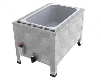 ChattenGlut Gas Wurstwärmer / Bain Marie doppelwandig für GN-Behälter