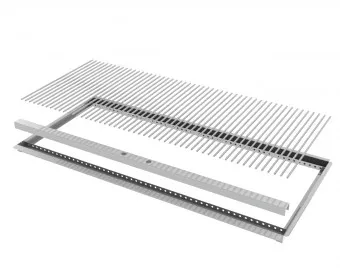 Nachrüstset 2-teilig 8mm V2A Rost Einzelstäbe und Rahmen